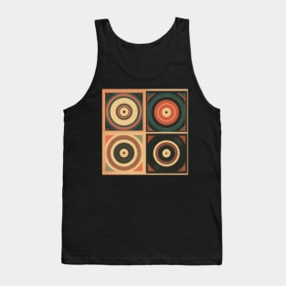 8k Retro Vinyl Record Compilation Tank Top